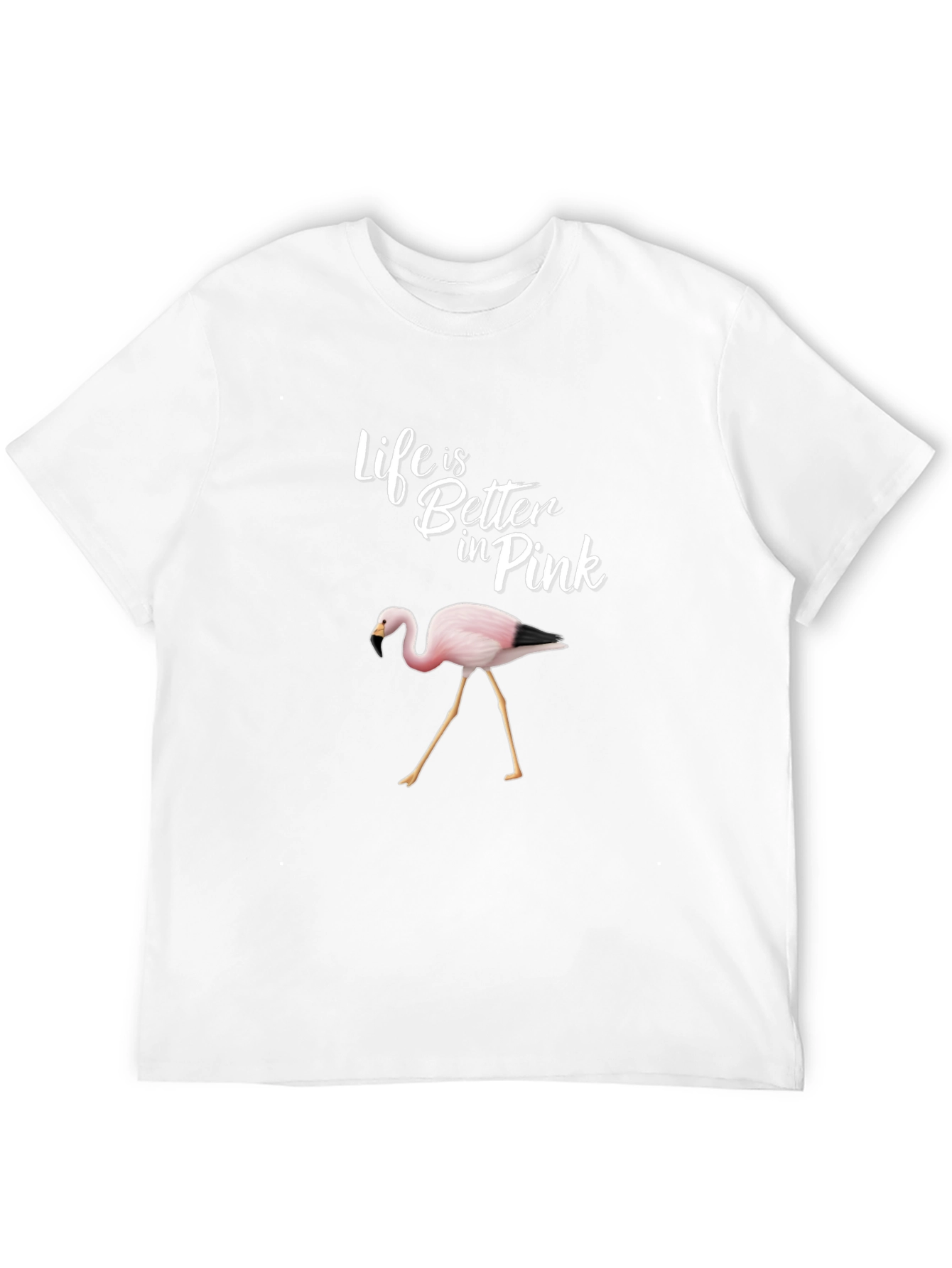 Life is Better in Pink Flamingo Graphic Tee