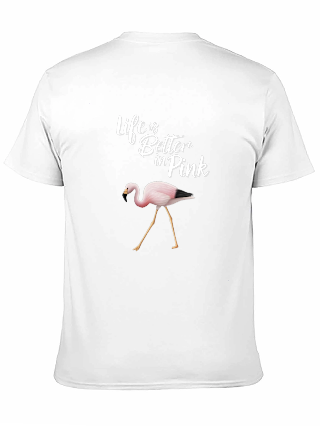Life is Better in Pink Flamingo Graphic Tee