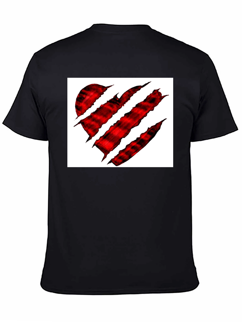 Claw Heart Graphic Black T-Shirt