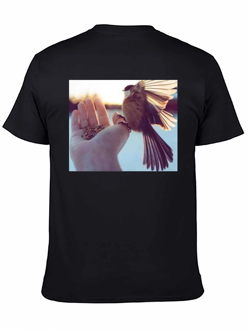Bird Lover T-Shirt - Hand Feeding Design