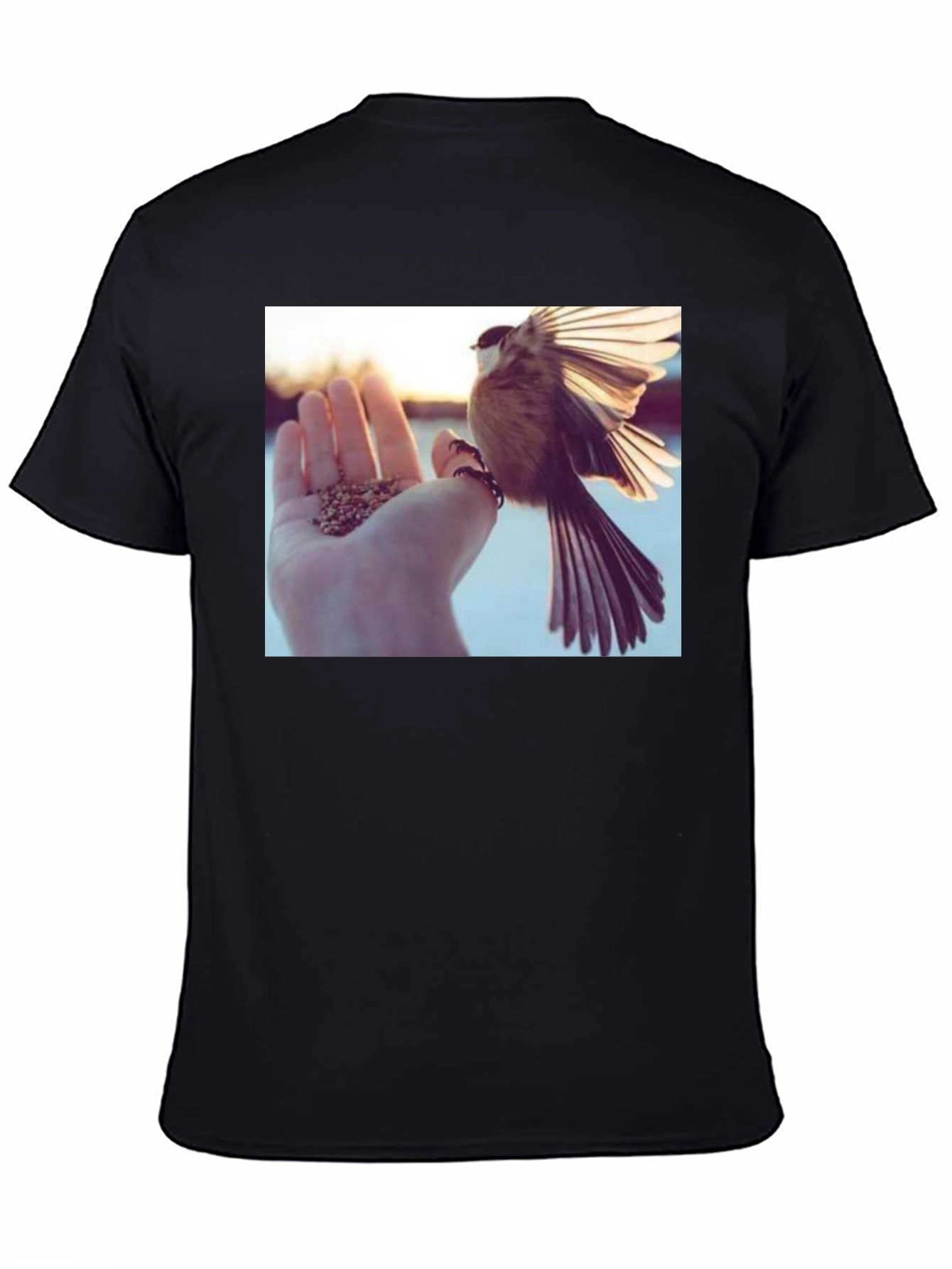 Bird Lover T-Shirt - Hand Feeding Design