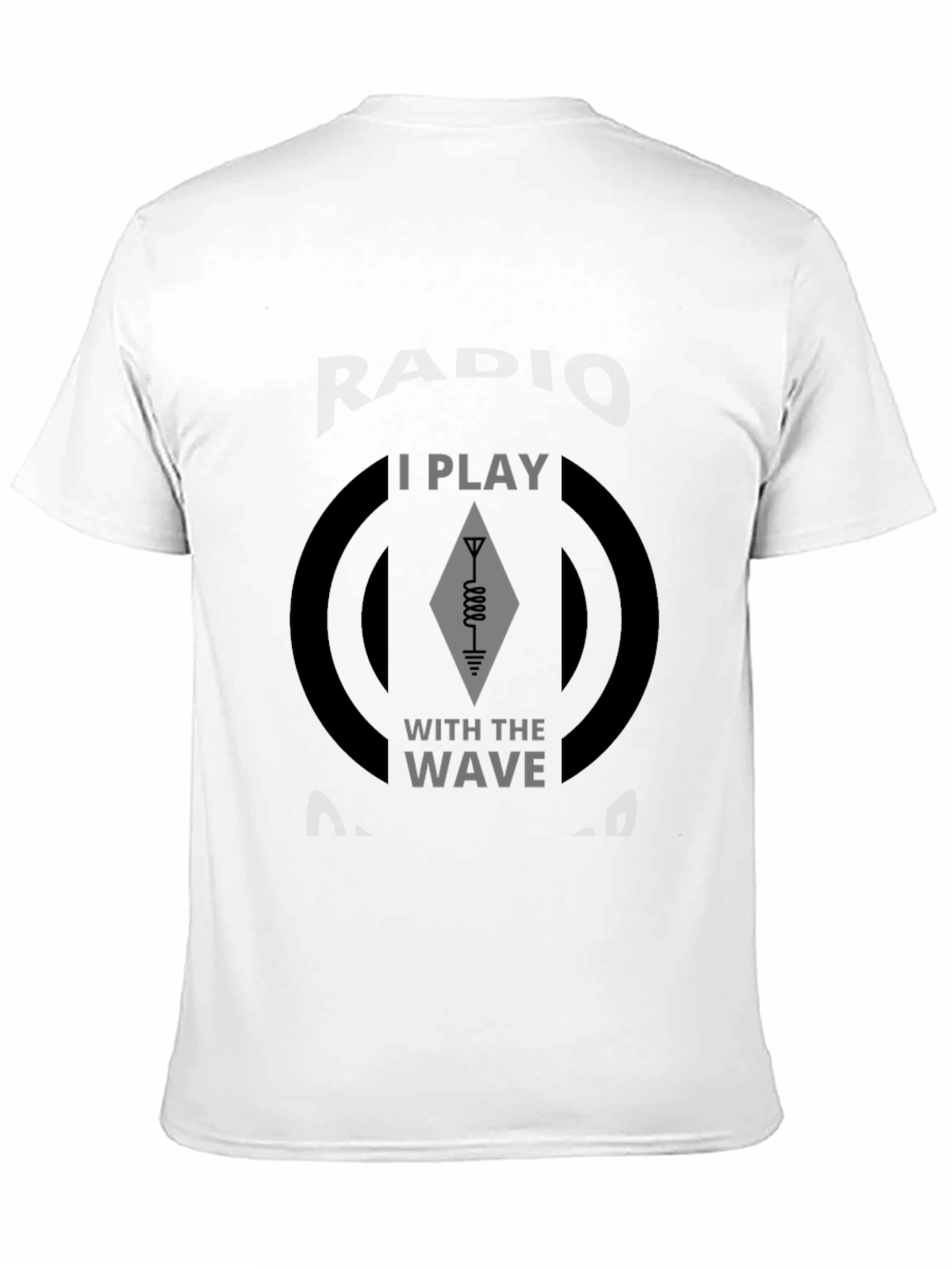 I Play With The Wave Black T-Shirt