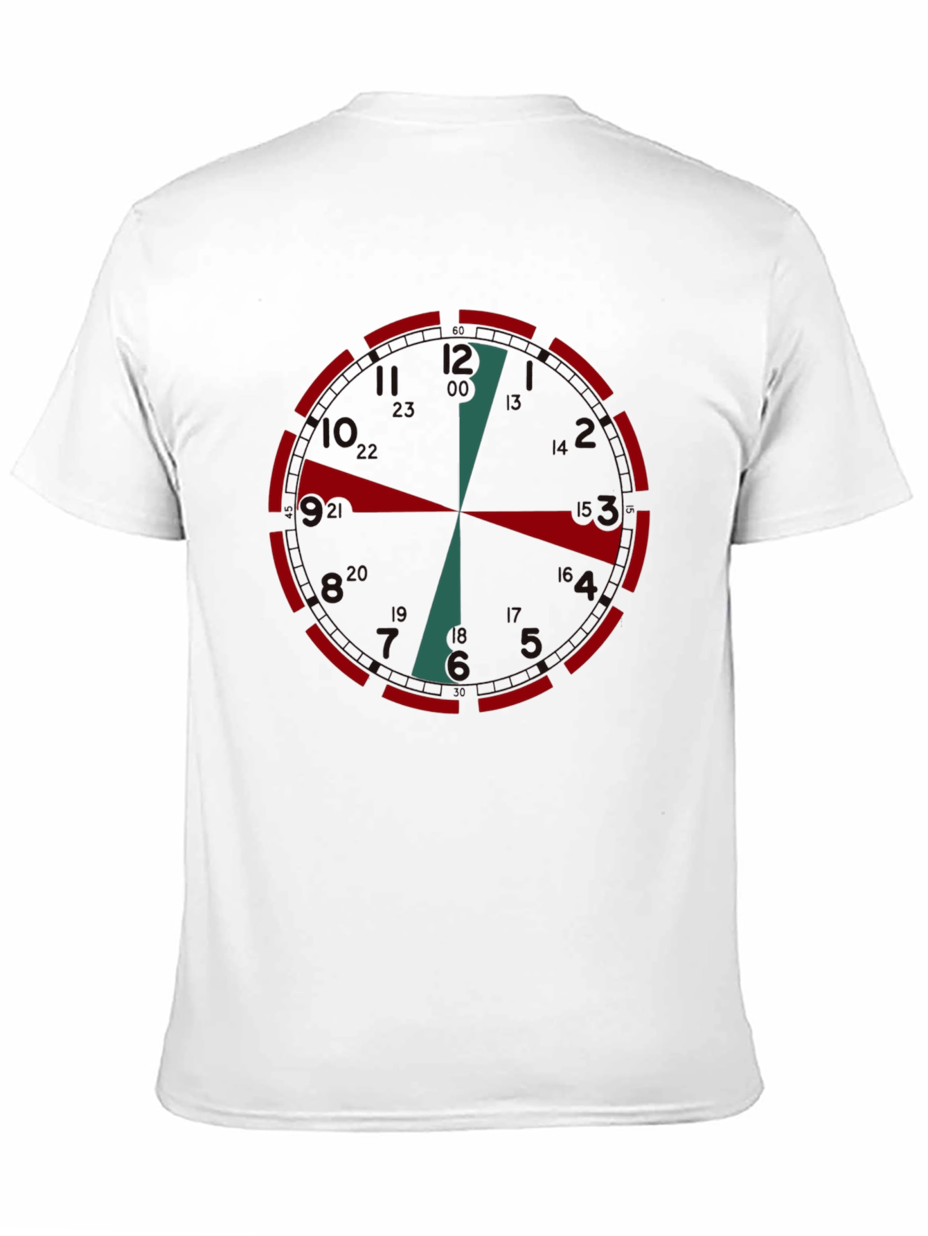 Clock Face Graphic Tee - Unique Time Design