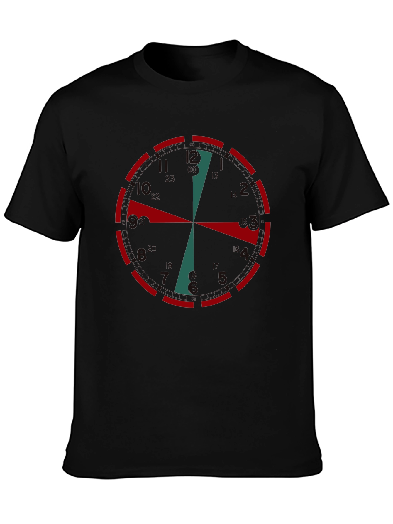 Clock Face Graphic Tee - Unique Time Design