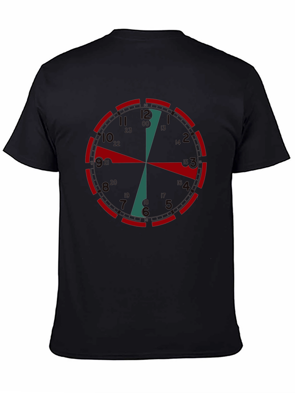 Clock Face Graphic Tee - Unique Time Design