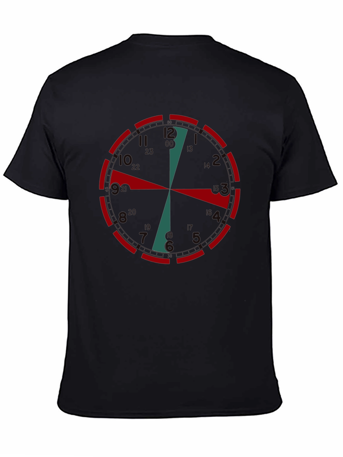 Clock Face Graphic Tee - Unique Time Design