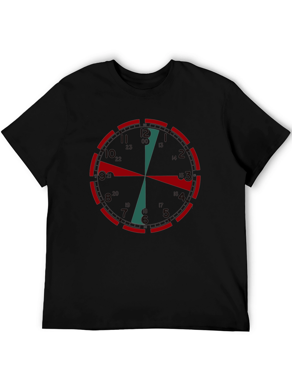 Clock Face Graphic Tee - Unique Time Design