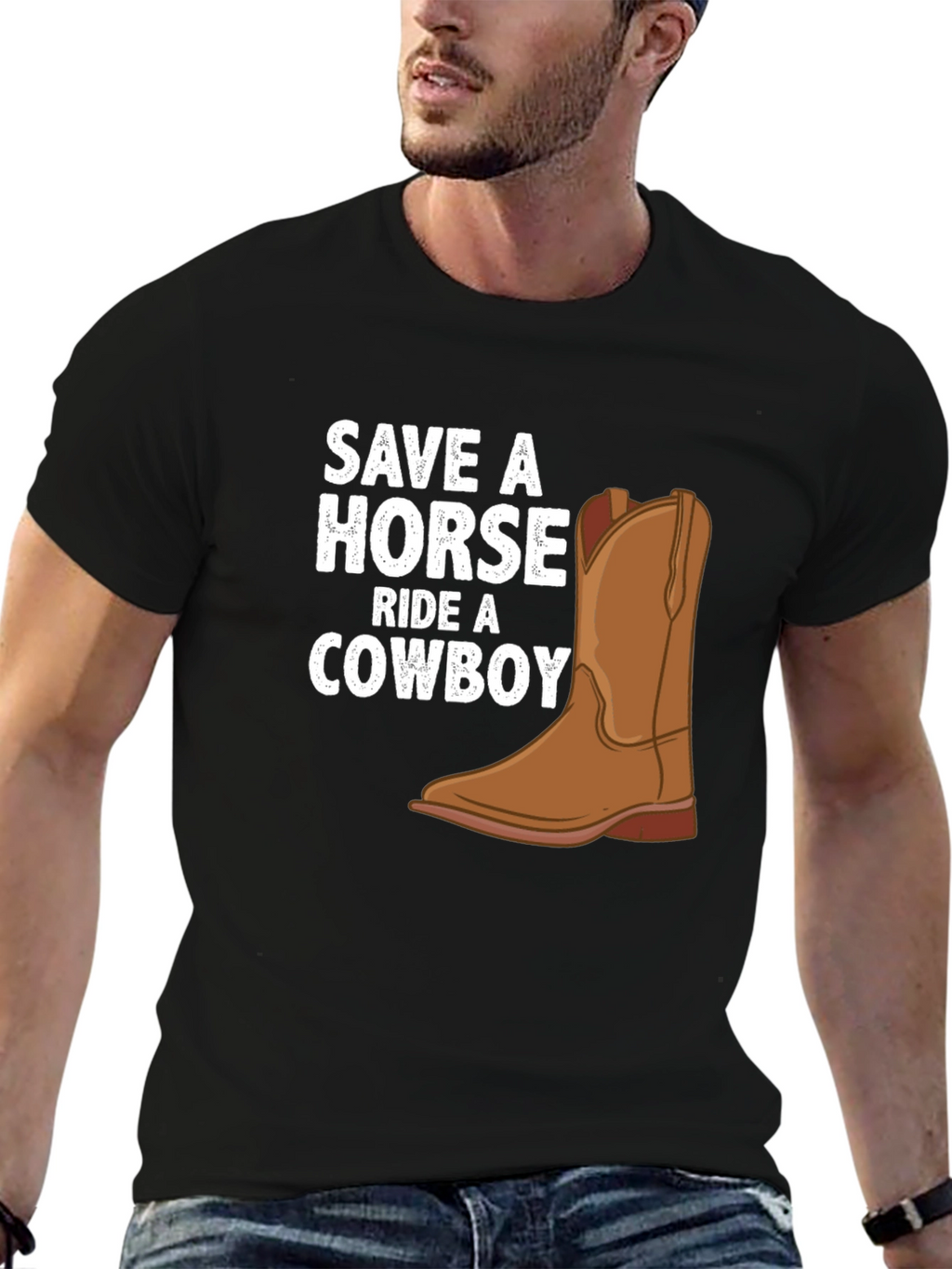 Save A Horse Ride A Cowboy Graphic Tee