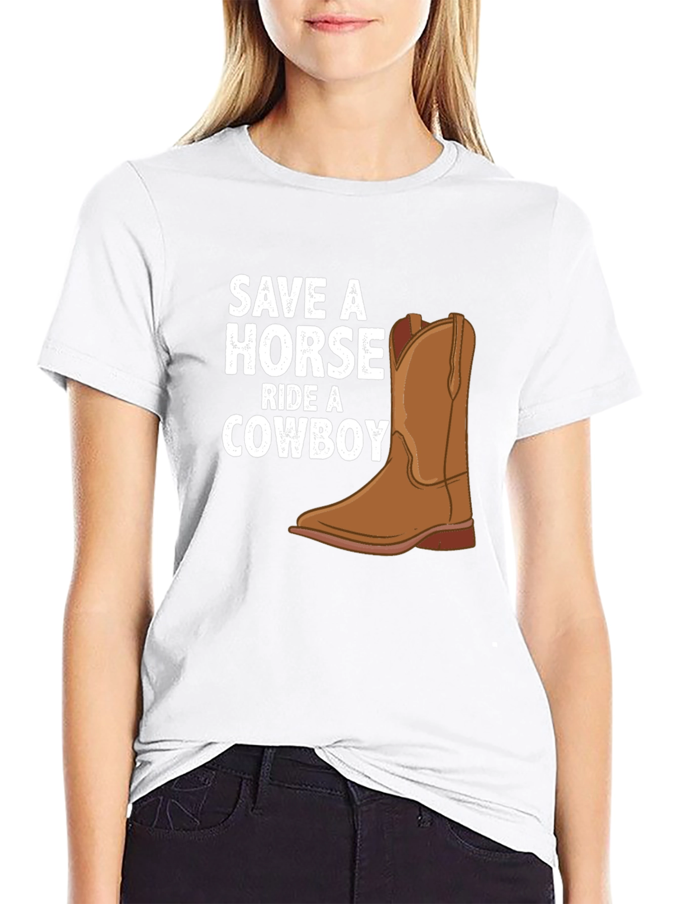 Save A Horse Ride A Cowboy Graphic Tee