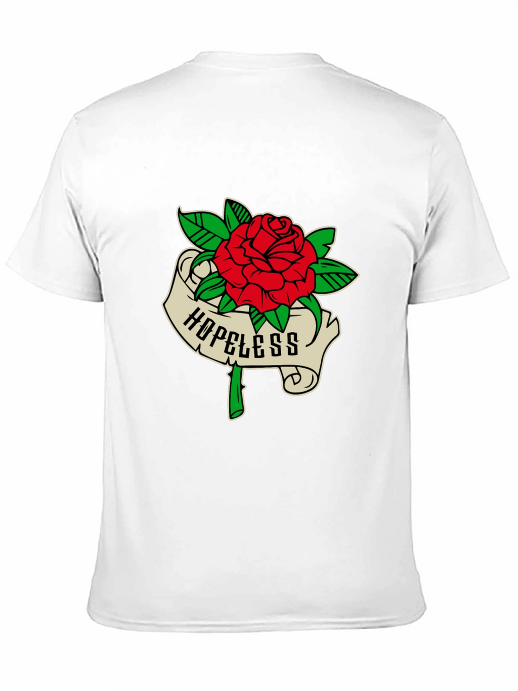 Hopeless Rose Graphic Tee - Black Casual Shirt