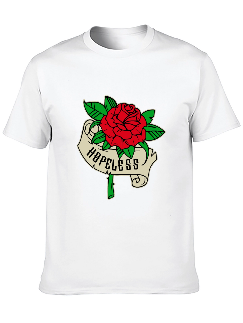 Hopeless Rose Graphic Tee - Black Casual Shirt