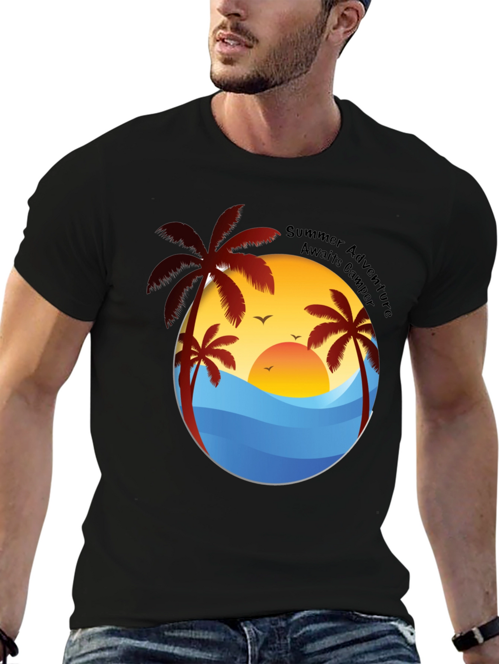 Summer Adventure Camper Graphic Tee