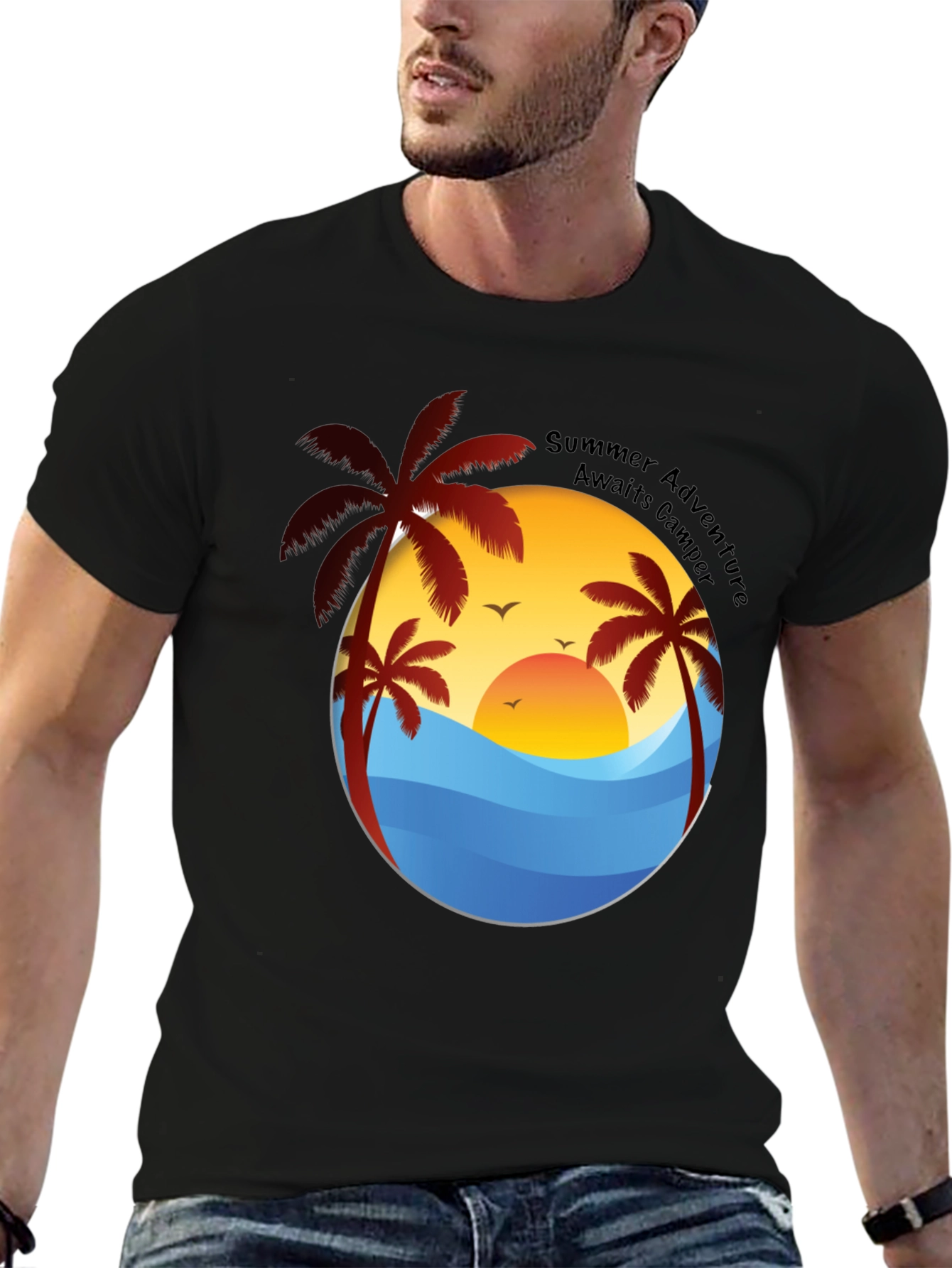 Summer Adventure Camper Graphic Tee