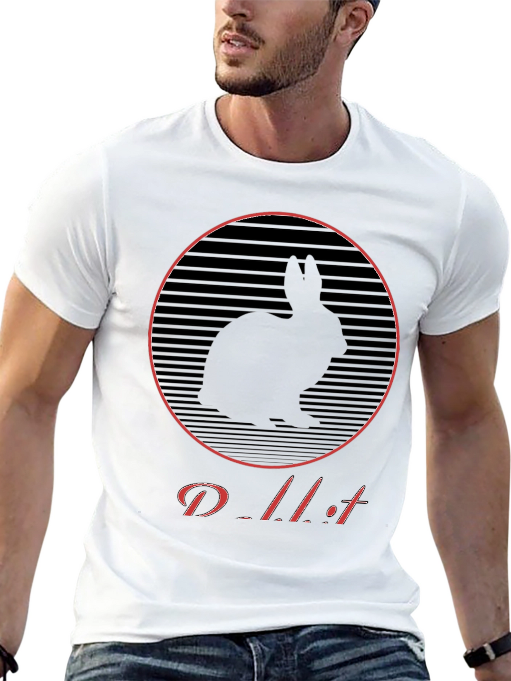 Rabbit Silhouette Graphic Tee
