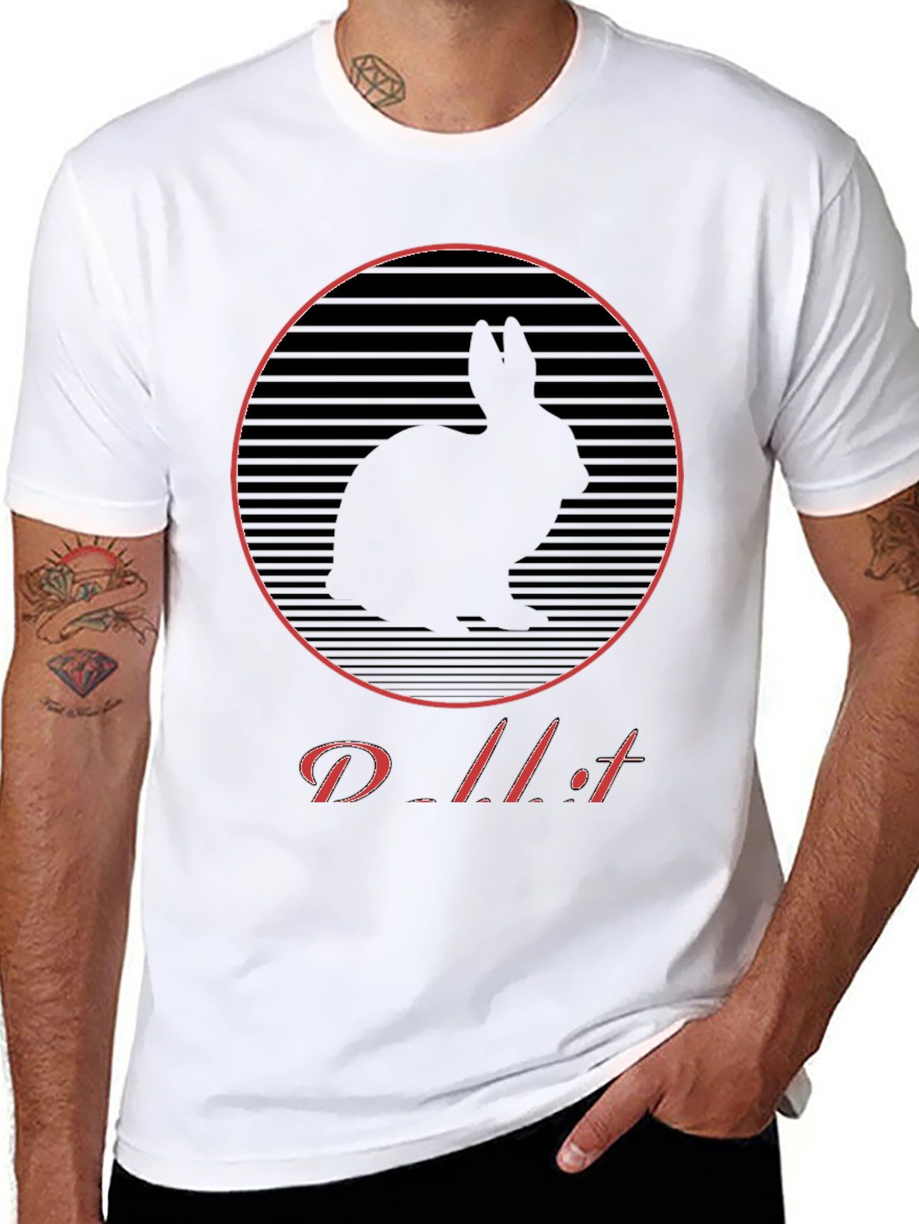 Rabbit Silhouette Graphic Tee
