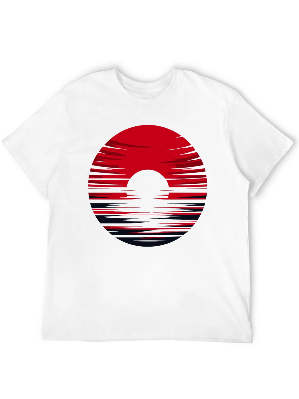 Red Horizon Black Tee