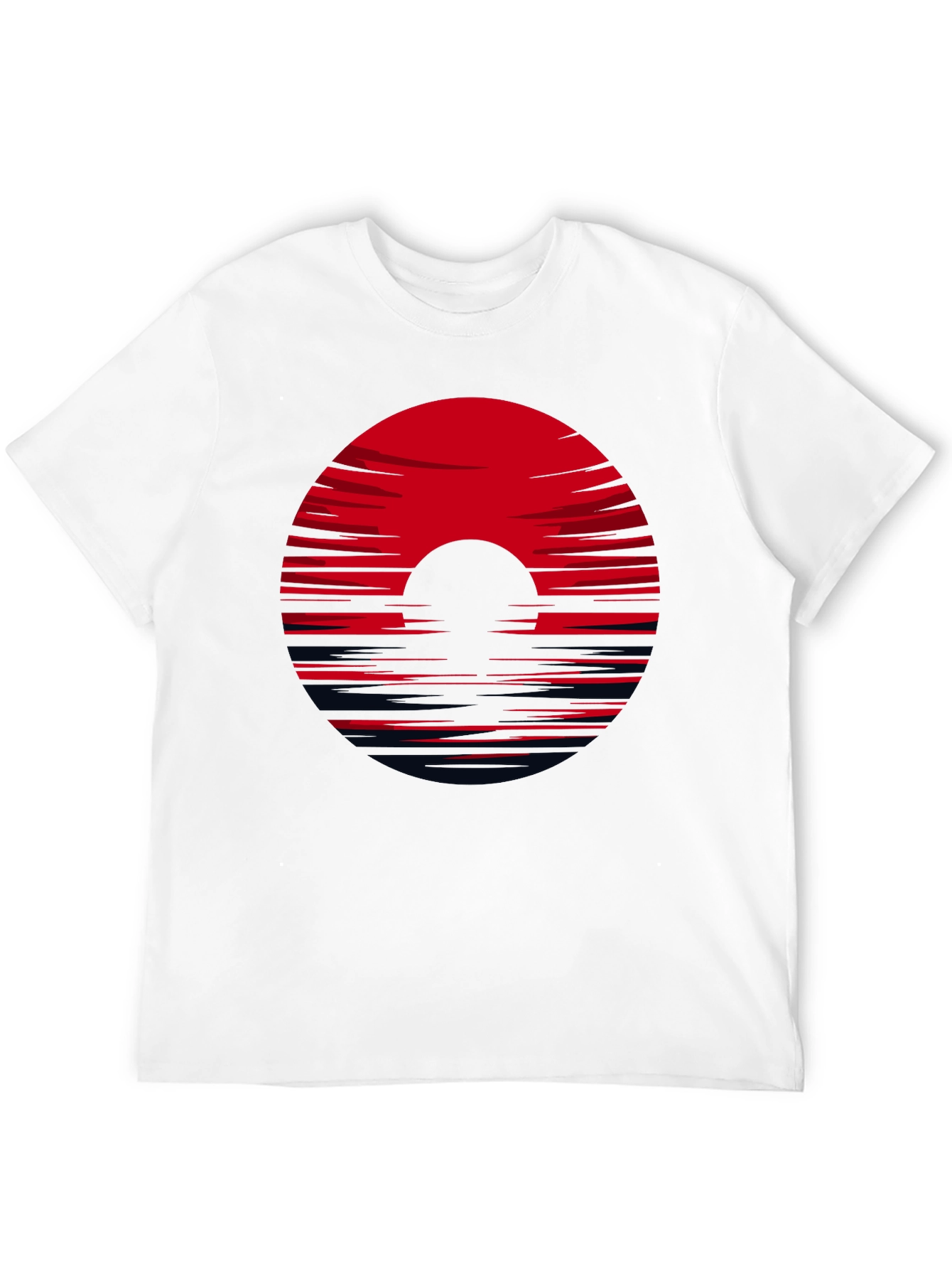 Red Horizon Black Tee