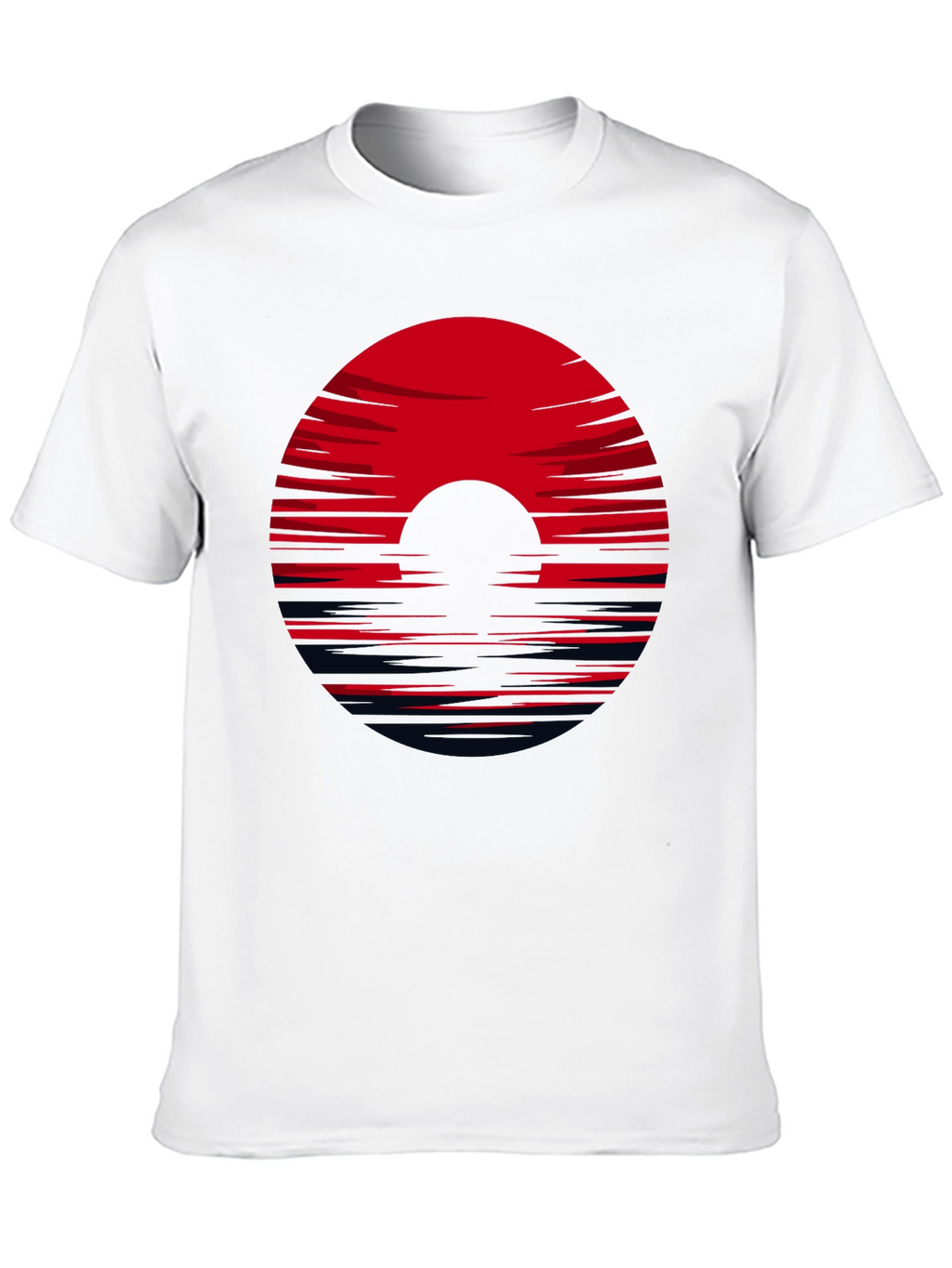 Red Horizon Black Tee