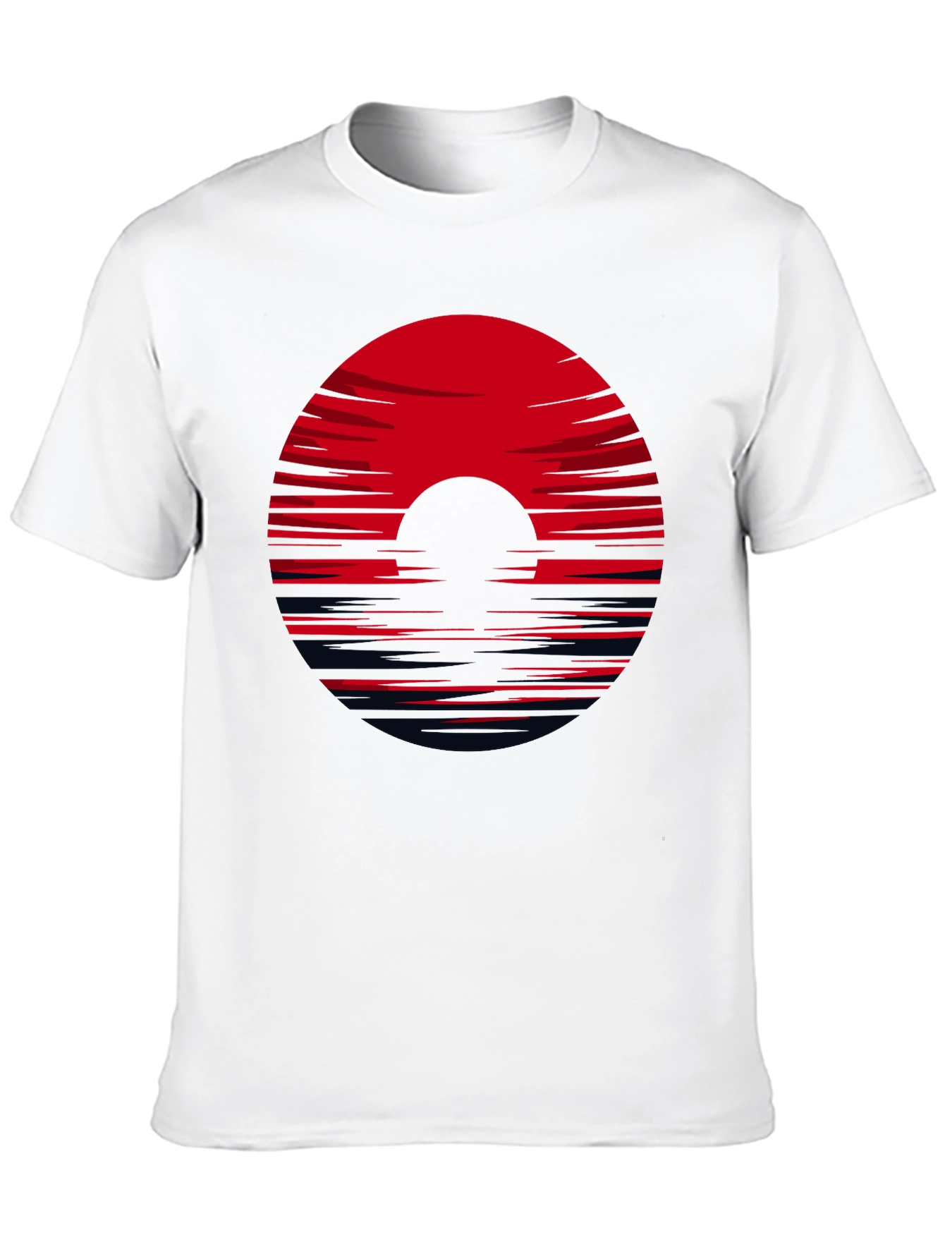 Red Horizon Black Tee