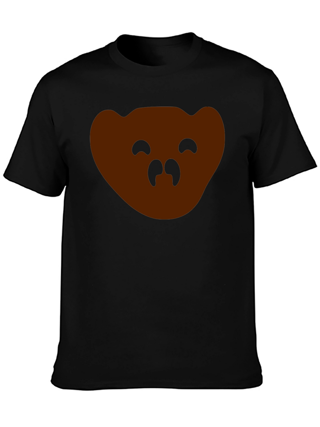 Bear Face Graphic Tee - Mens Black T-Shirt
