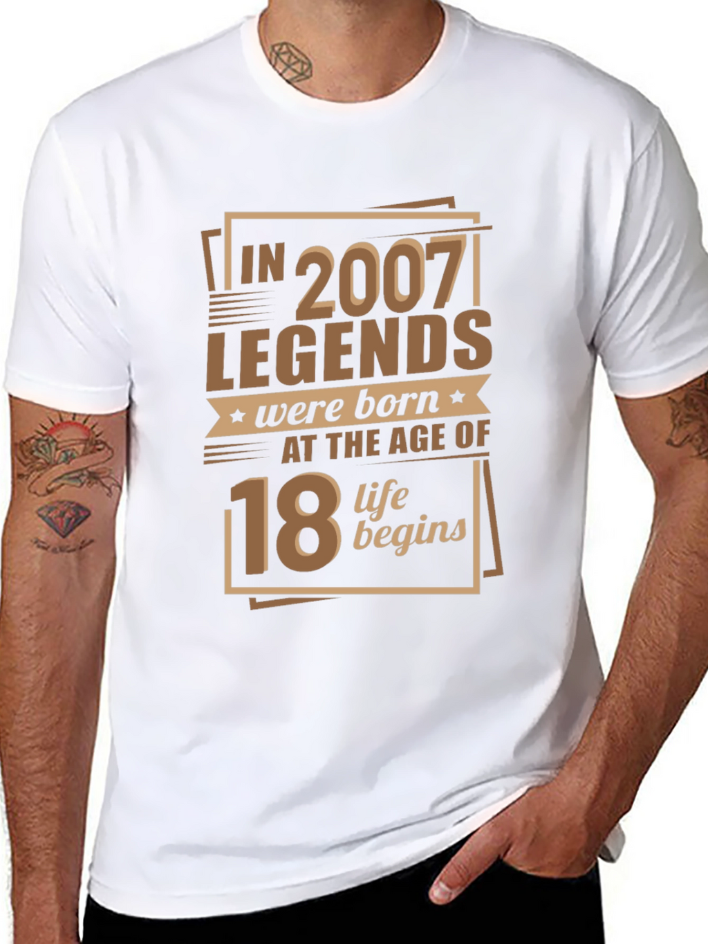 Legends Born 2007 Age 18 T-Shirt
