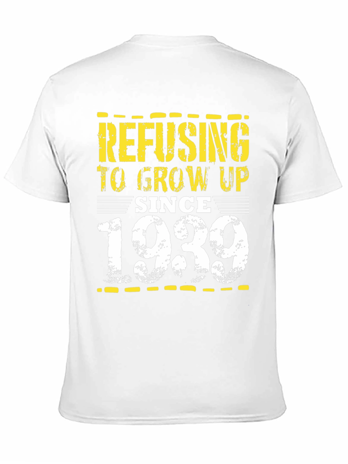 Refusing to Grow Up Since 1939 Black Tee