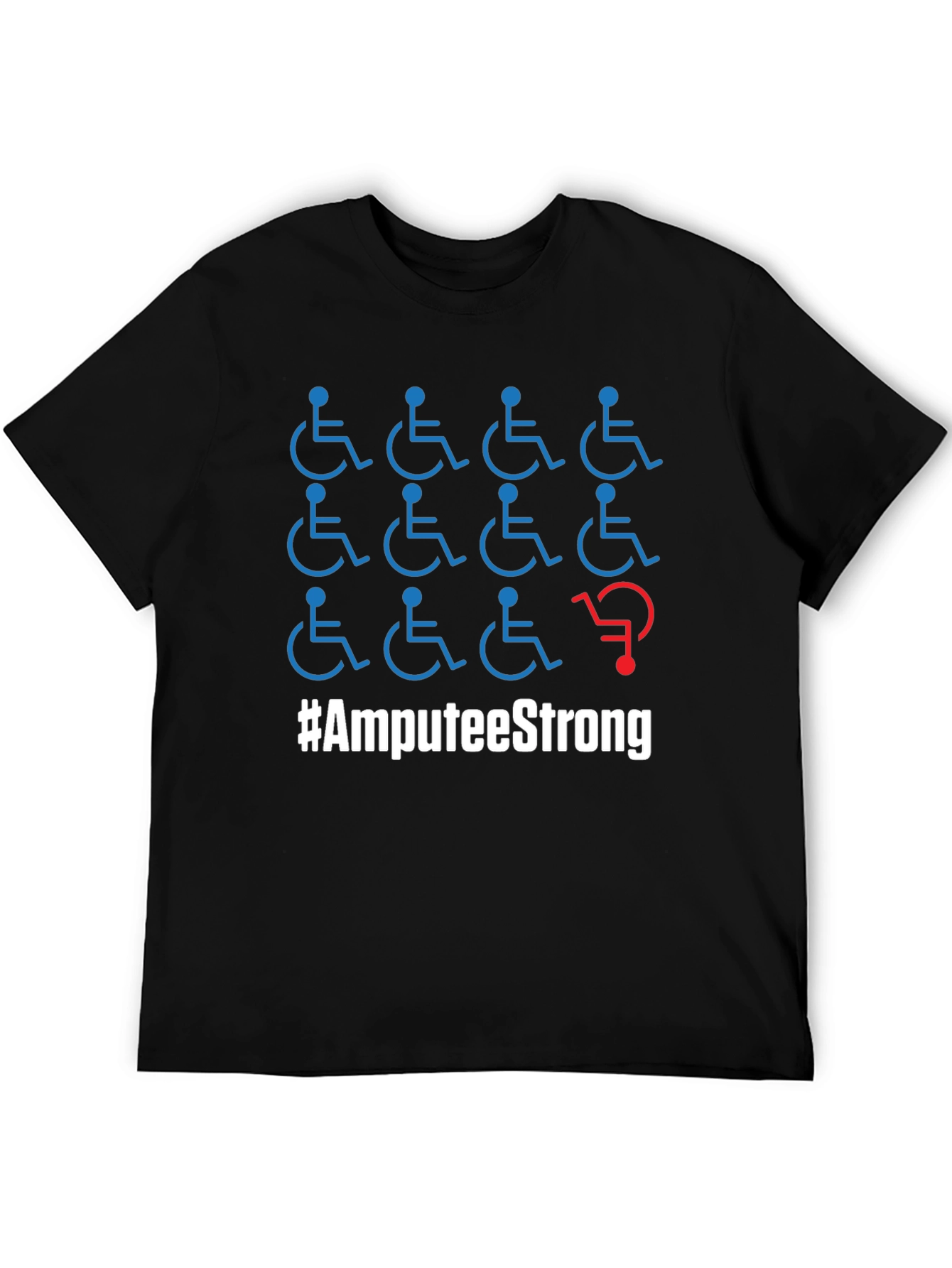 Amputee Strong T-Shirt Disability Awareness Graphic Tee