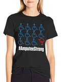 Amputee Strong T-Shirt Disability Awareness Graphic Tee