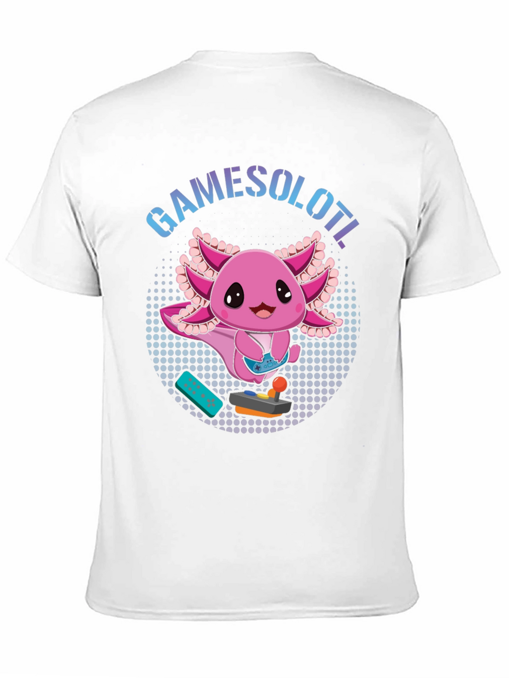 Gamesolotl Black T-Shirt - Gaming Axolotl