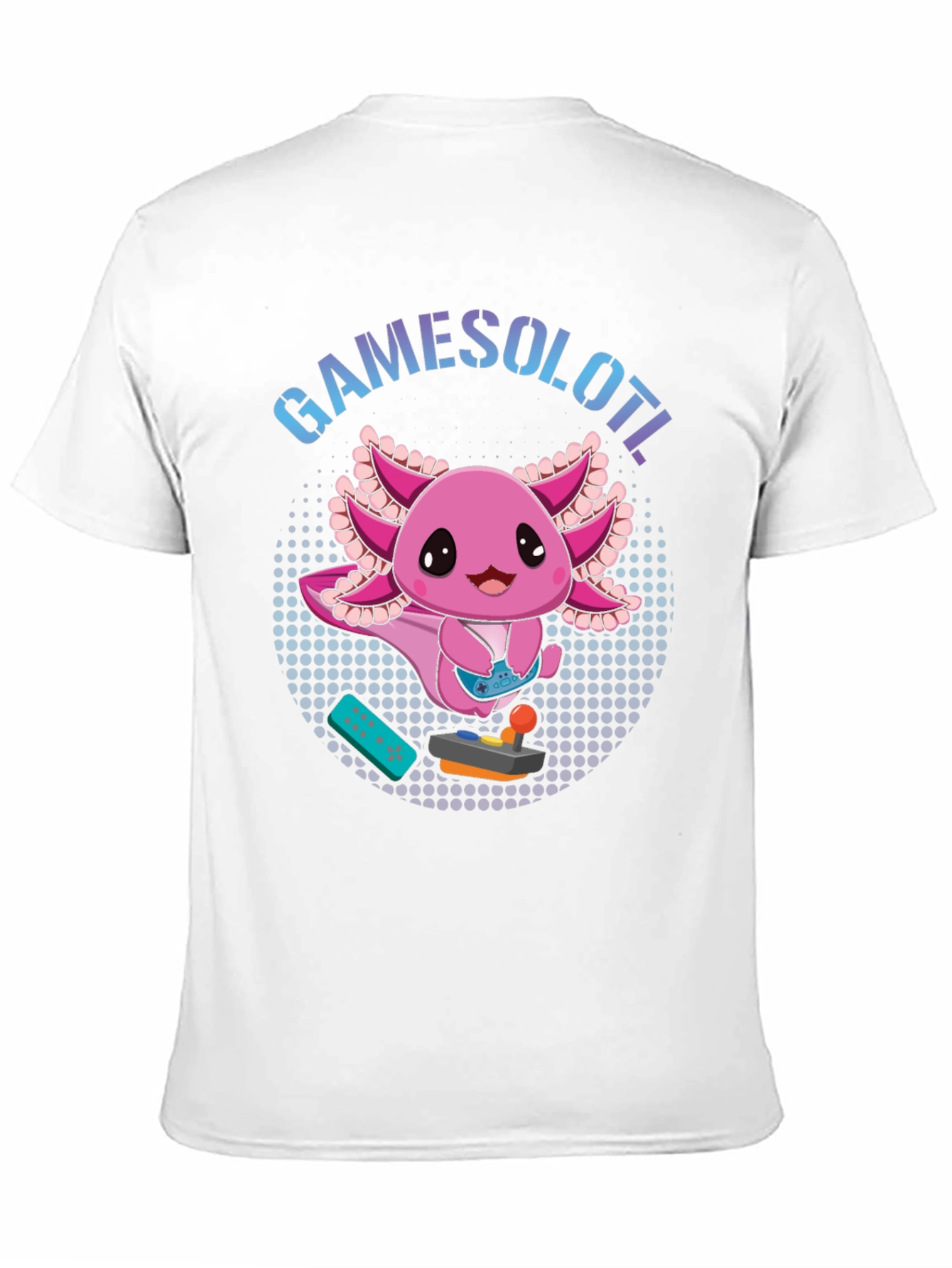 Gamesolotl Black T-Shirt - Gaming Axolotl