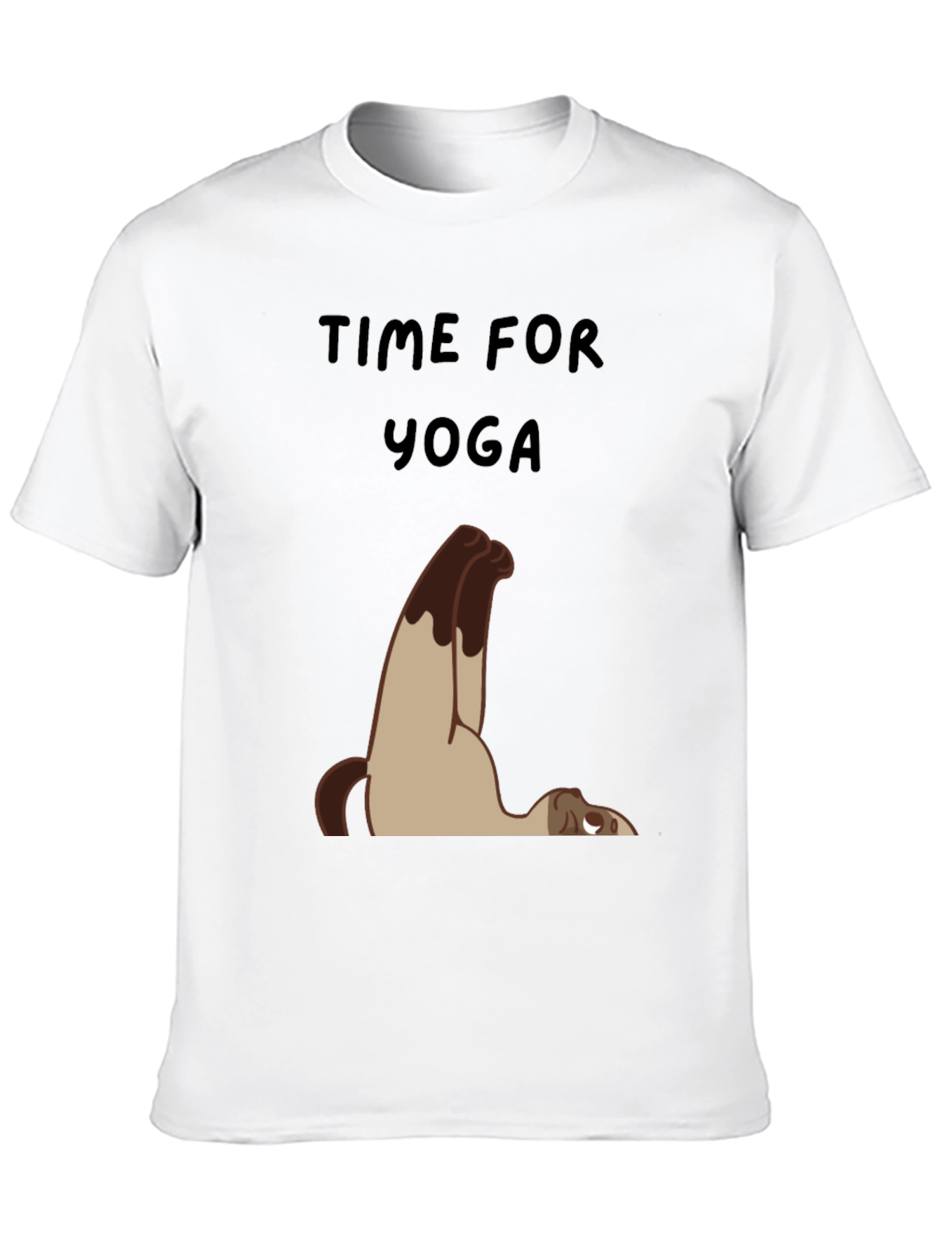 Time For Yoga Cat T-Shirt