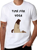 Time For Yoga Cat T-Shirt