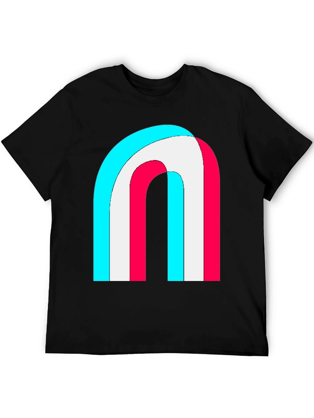 Retro Rainbow Arch Graphic Tee - Stylish Comfort