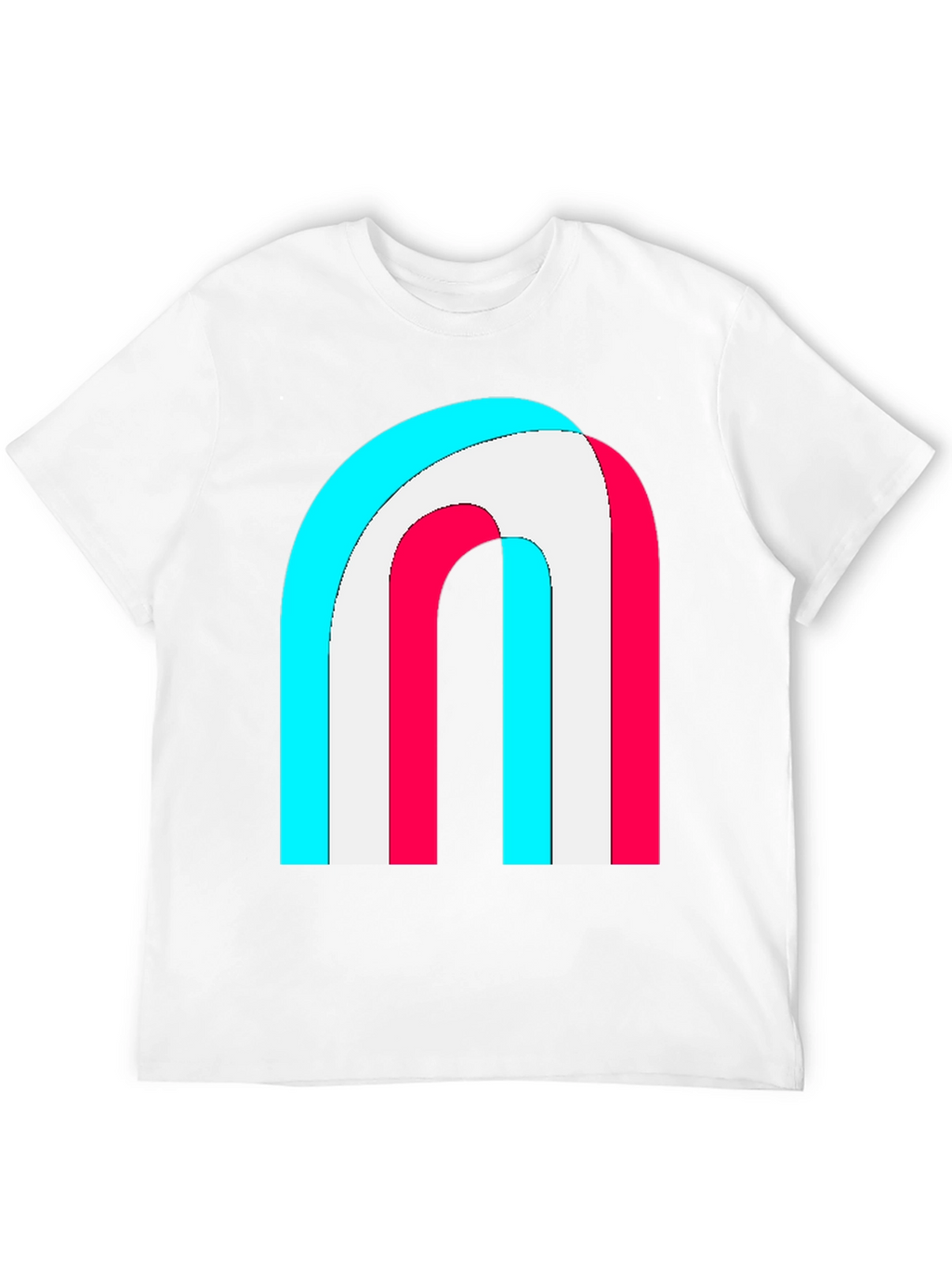 Retro Rainbow Arch Graphic Tee - Stylish Comfort