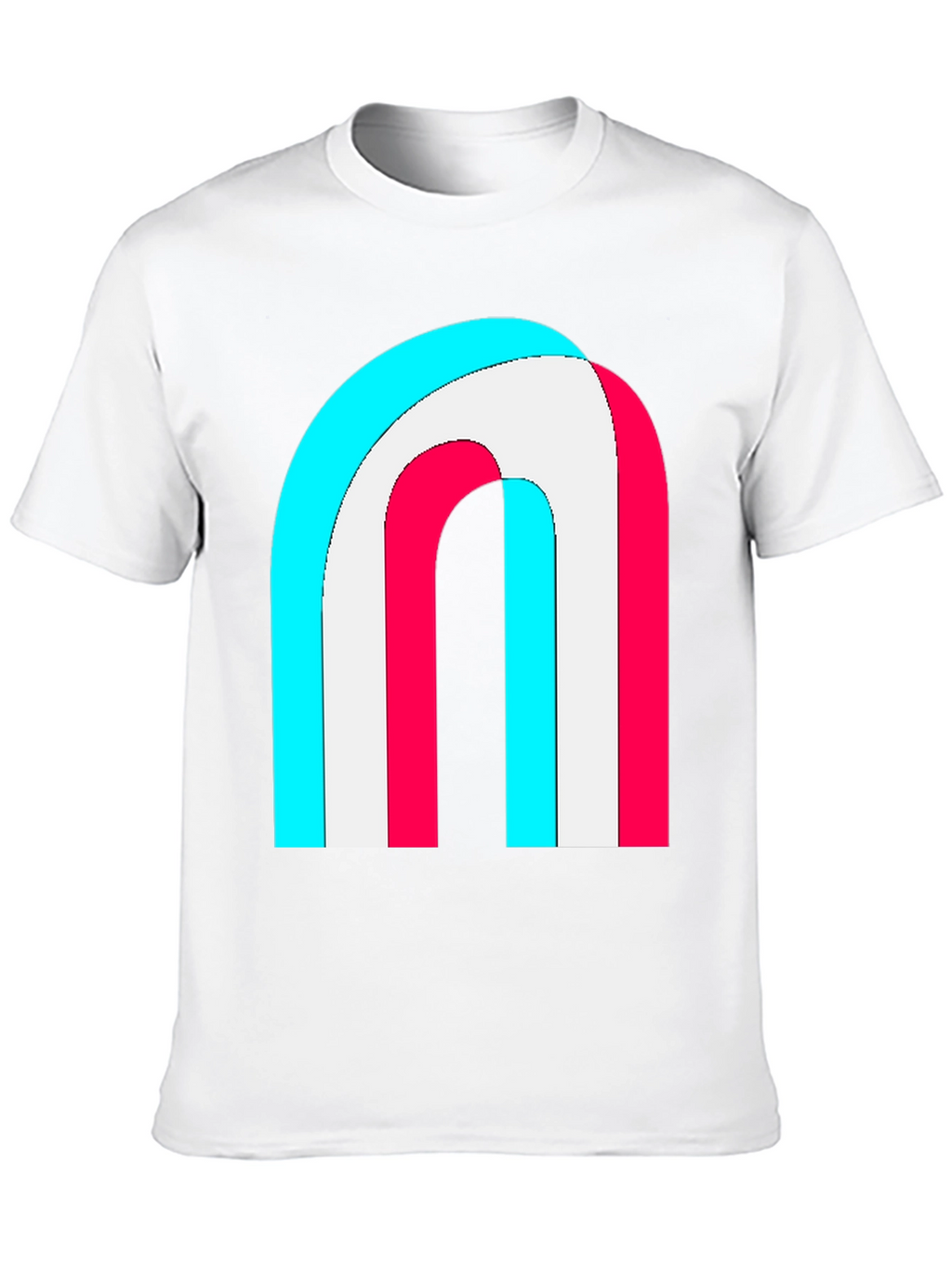 Retro Rainbow Arch Graphic Tee - Stylish Comfort