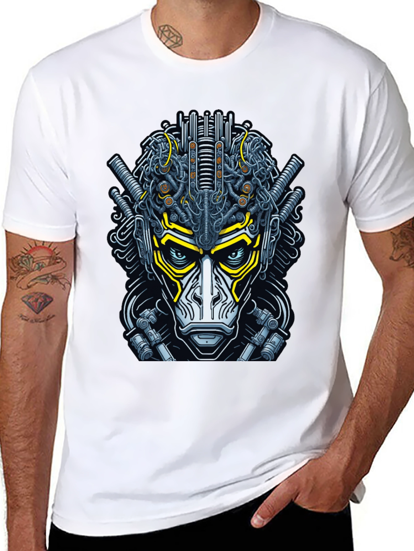 Cyberpunk Monkey Graphic Tee - Unique Streetwear