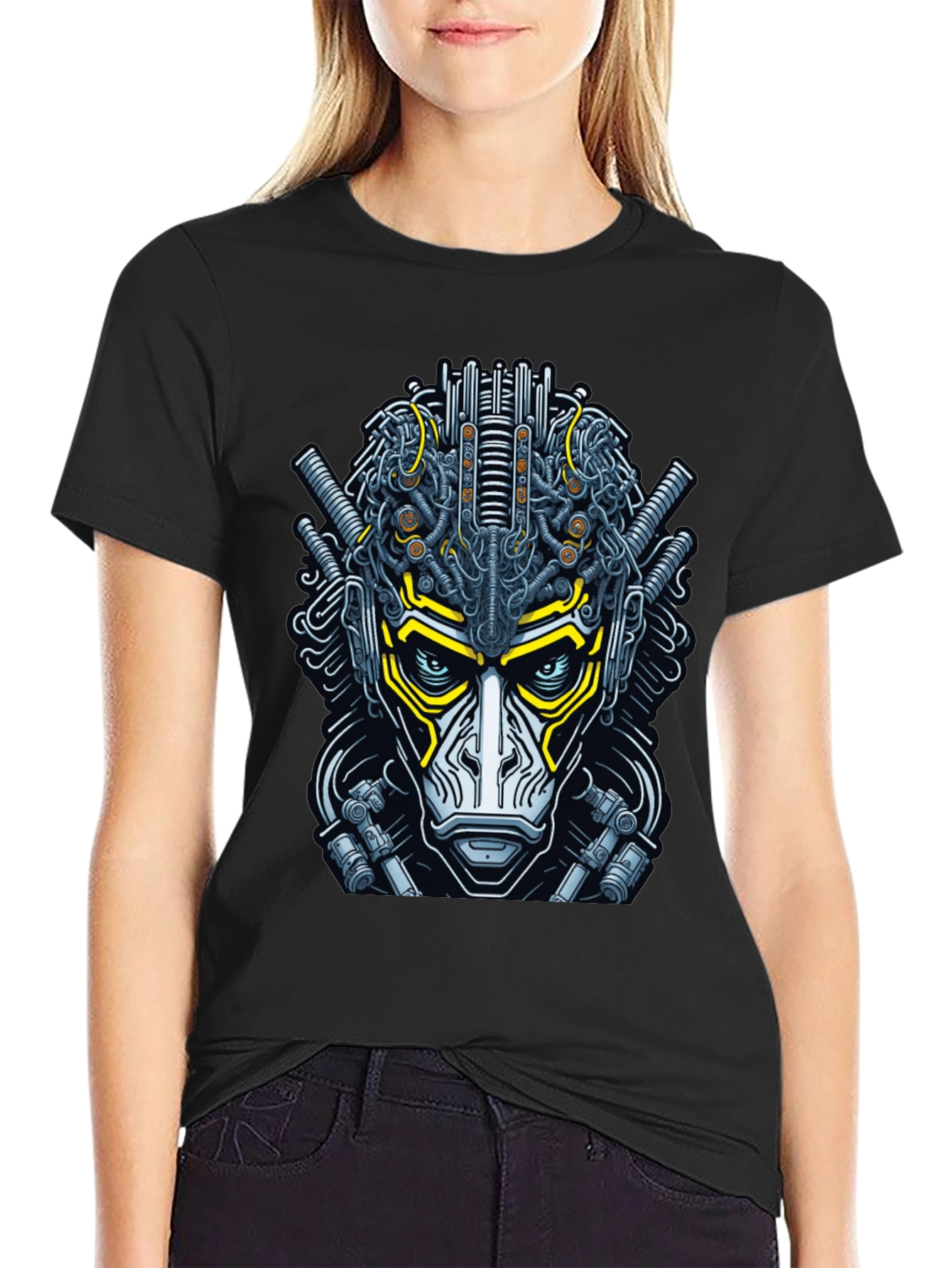 Cyberpunk Monkey Graphic Tee - Unique Streetwear