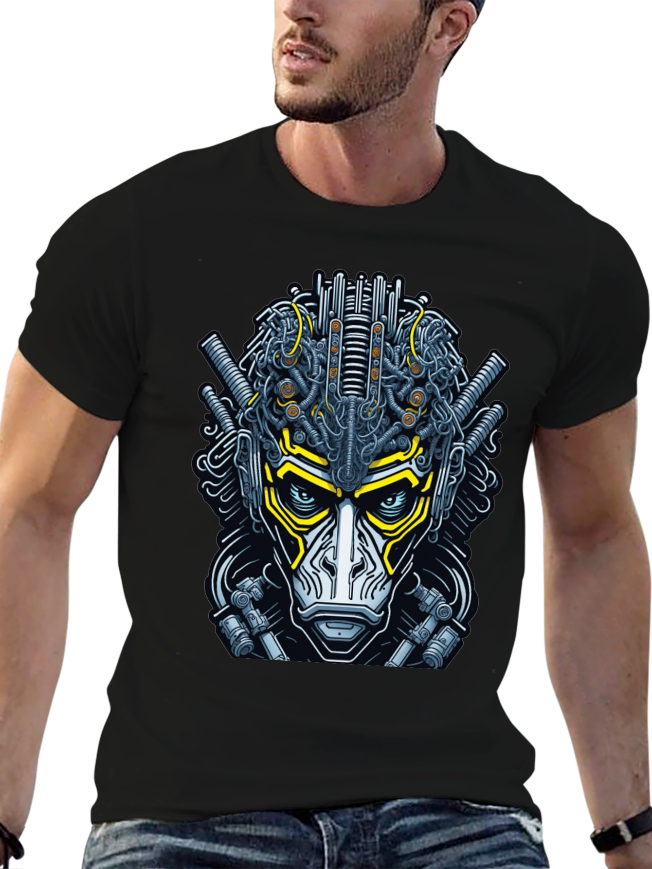Cyberpunk Monkey Graphic Tee - Unique Streetwear