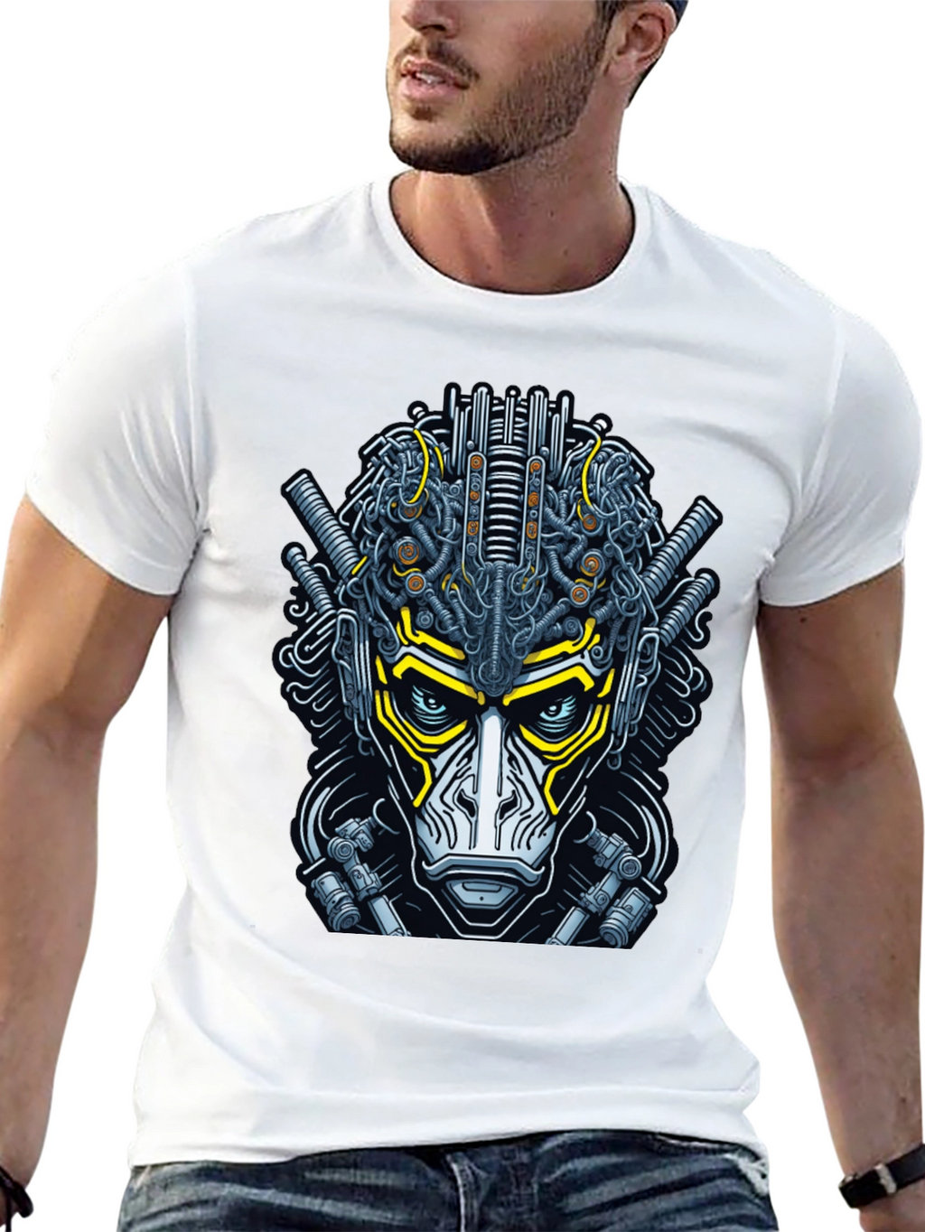 Cyberpunk Monkey Graphic Tee - Unique Streetwear