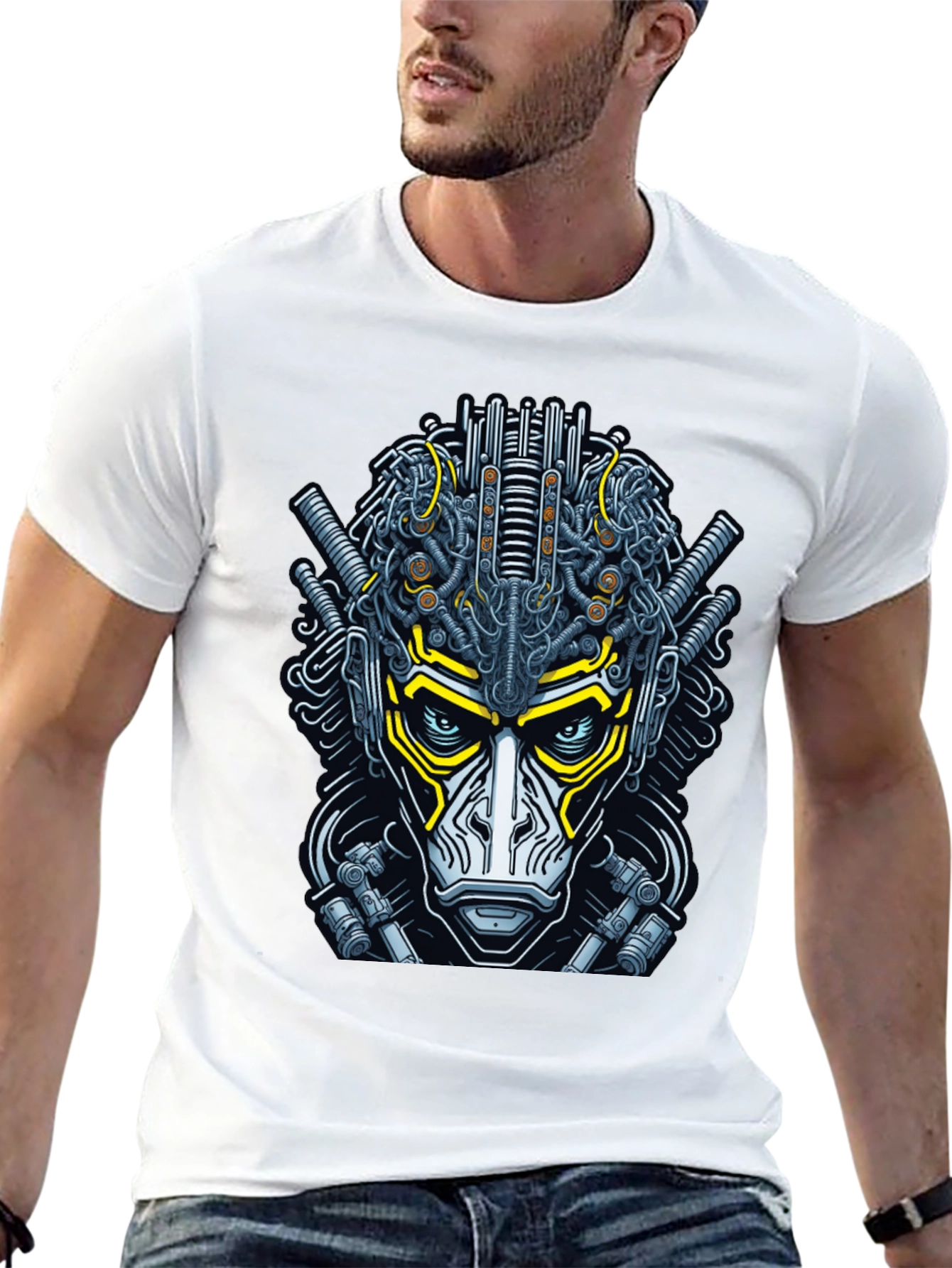 Cyberpunk Monkey Graphic Tee - Unique Streetwear