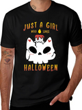 Halloween Girl Skull Candle T-Shirt
