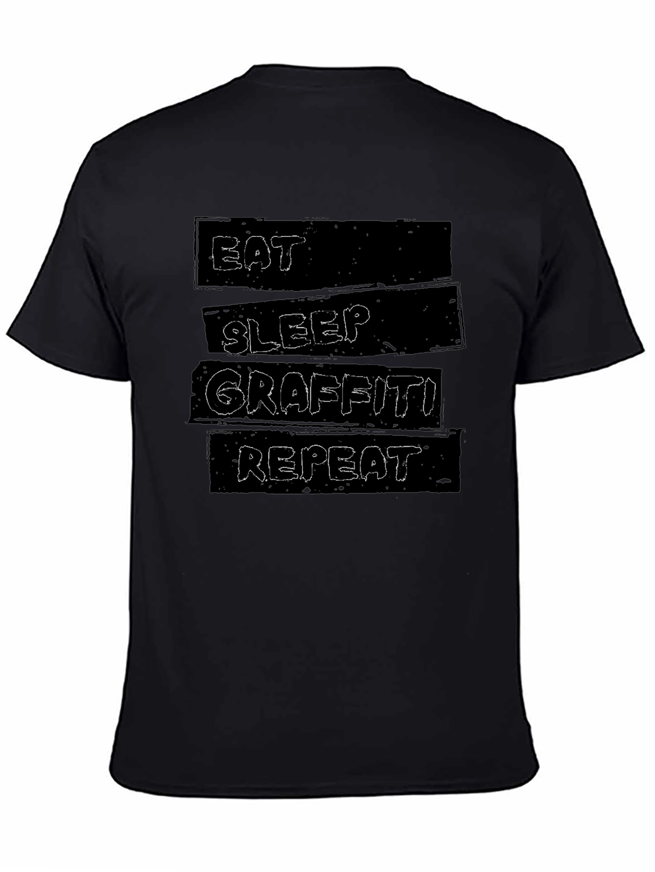 Eat Sleep Graffiti Repeat Graphic T-Shirt