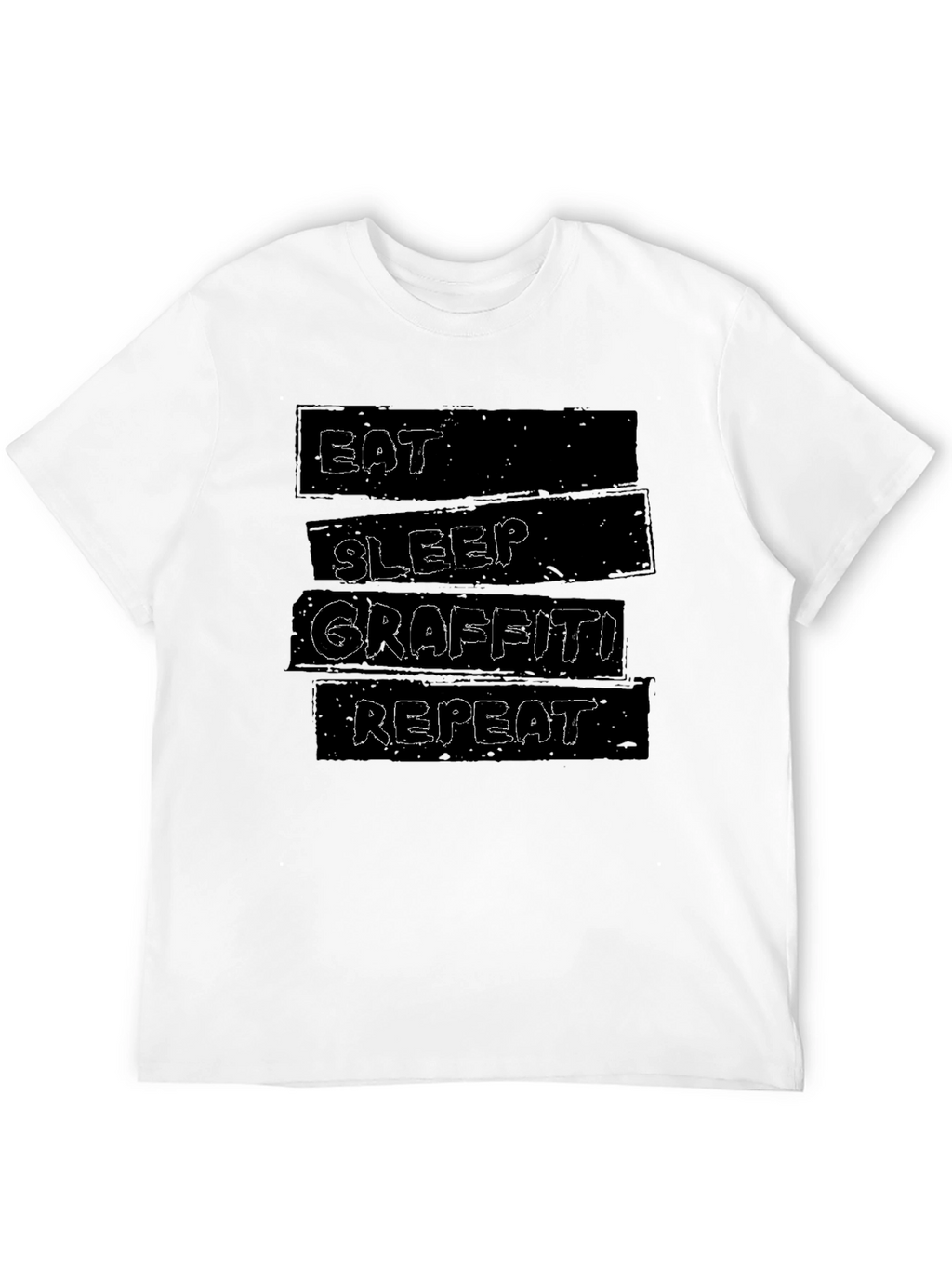 Eat Sleep Graffiti Repeat Graphic T-Shirt