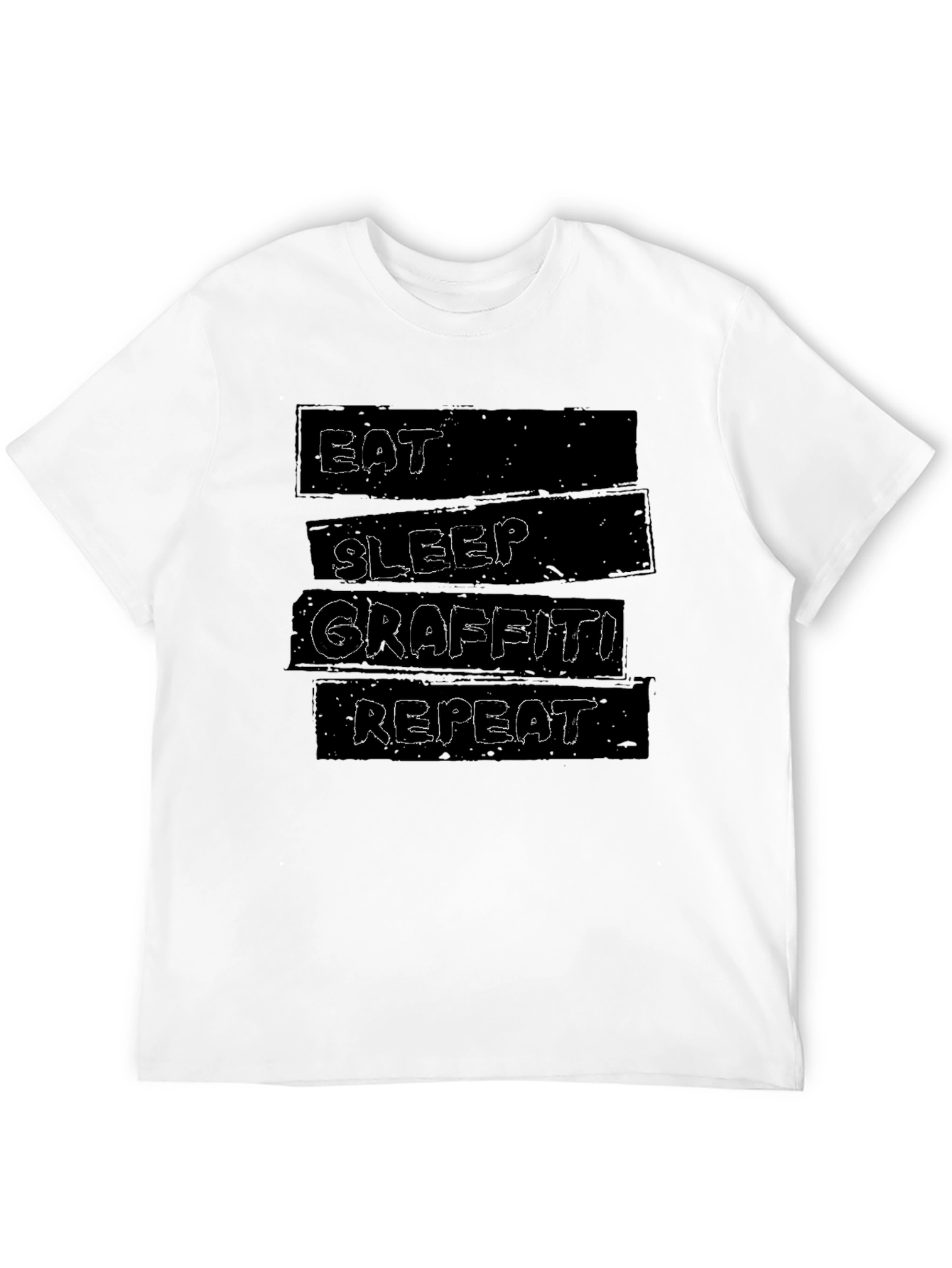 Eat Sleep Graffiti Repeat Graphic T-Shirt