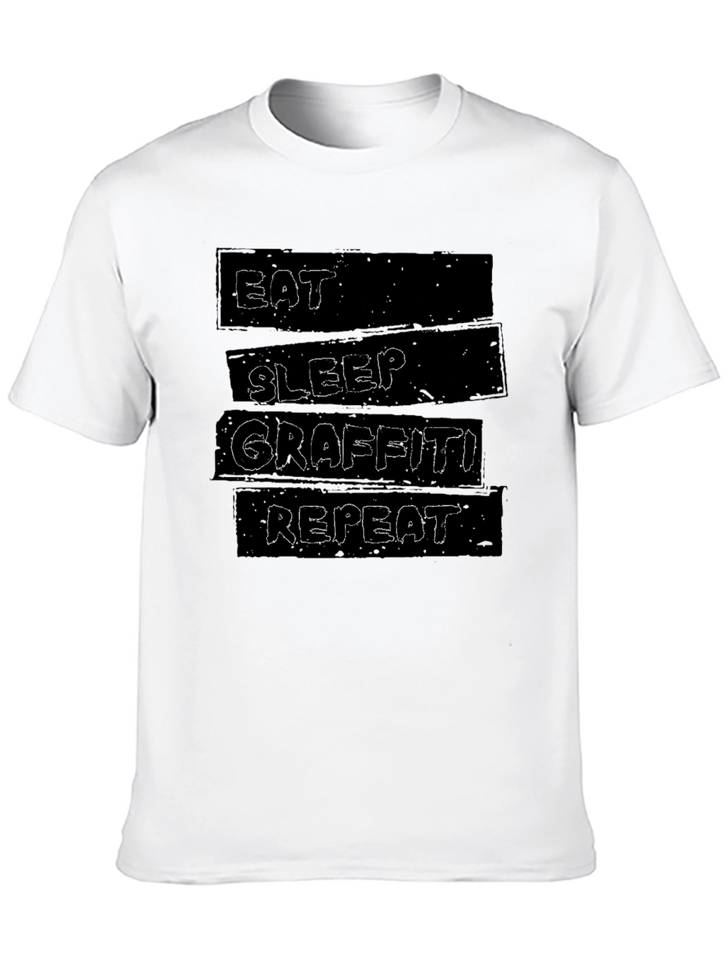 Eat Sleep Graffiti Repeat Graphic T-Shirt