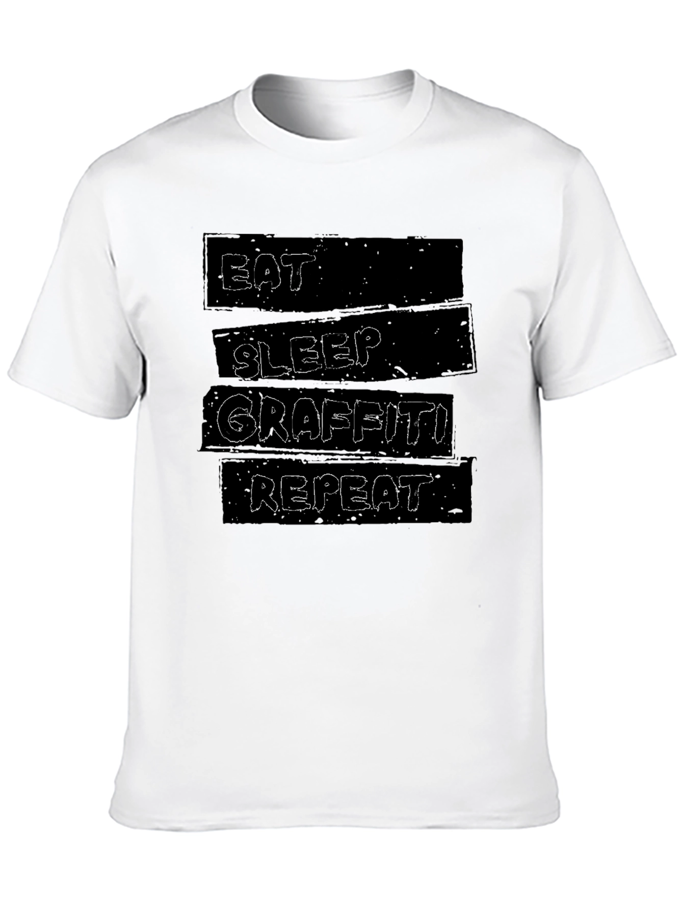 Eat Sleep Graffiti Repeat Graphic T-Shirt