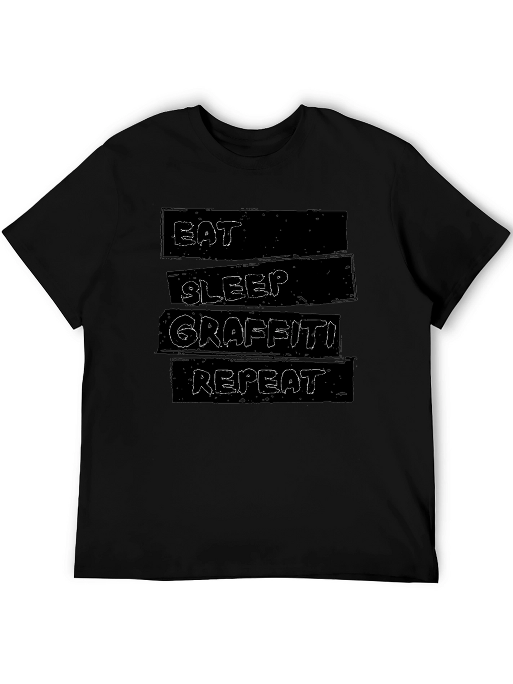 Eat Sleep Graffiti Repeat Graphic T-Shirt