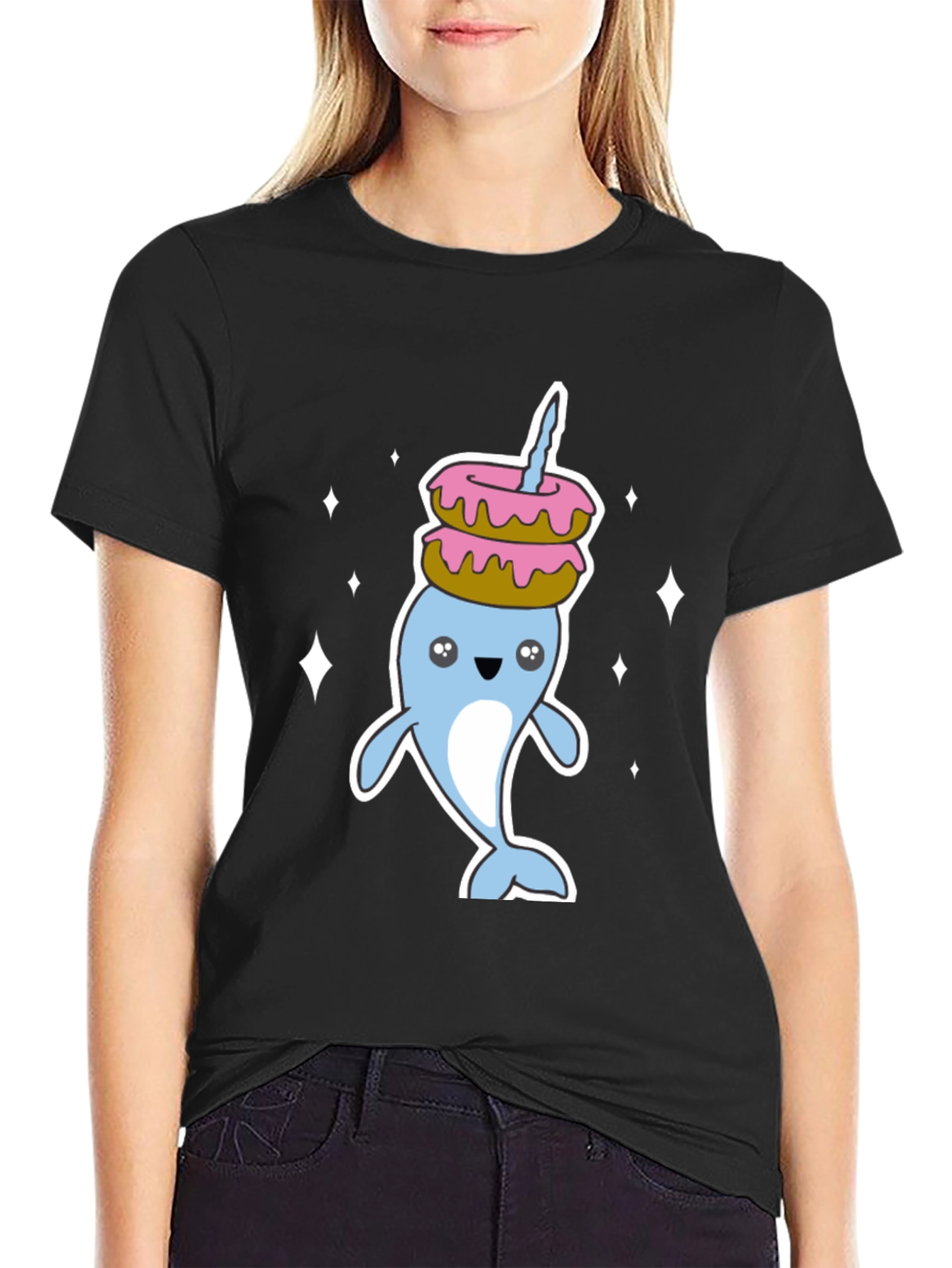 Narwhal Donut Stack T-Shirt