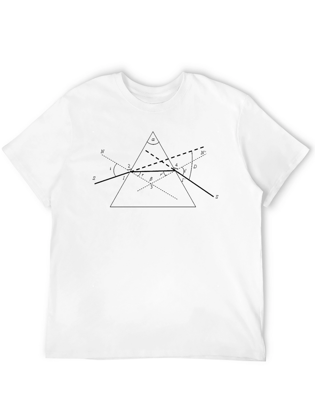 Prism Diagram Tee - Science & Physics T-Shirt