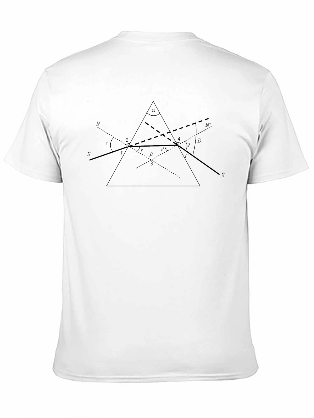 Prism Diagram Tee - Science & Physics T-Shirt